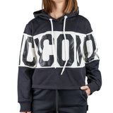 ICON Felpa Crop Logo Nero ICDF2W6F018