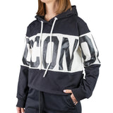 ICON Felpa Crop Logo Nero ICDF2W6F018
