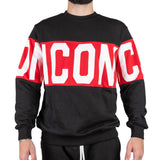 ICON Felpa Girocollo Nero / Rosso ICUF2W6F011