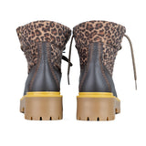 Jammers London Platform Stone Street Dark Brown Leopard