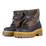 Jammers London Platform Stone Street Dark Brown Leopard
