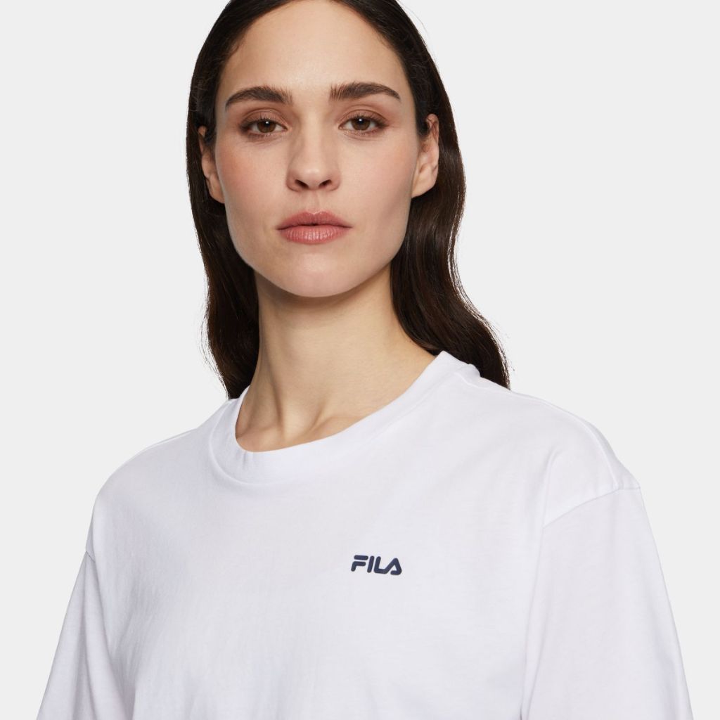 Fila Locri T-Shirt Crop Bianco Faw1056 10001