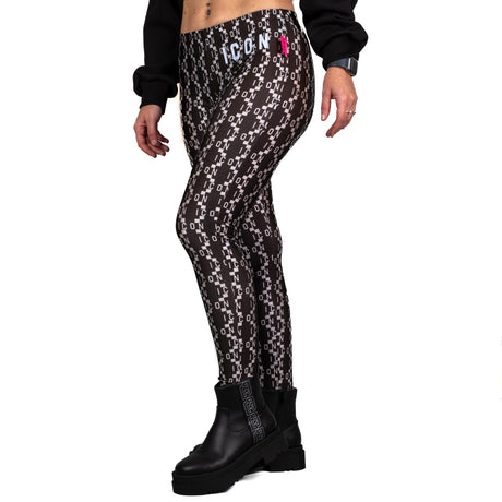 ICON Leggings Multilogo Nero ID9163P