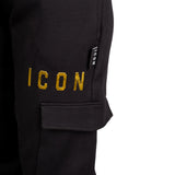 ICON Pantalone Cargo Nero ID9157P