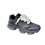 New Balance 9060 Triple Black Corda Bianco U9060NRI