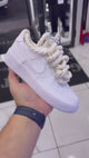 Nike Air Force 1 Bianco Corda Panna Fv5951 111 - Cw2288 111