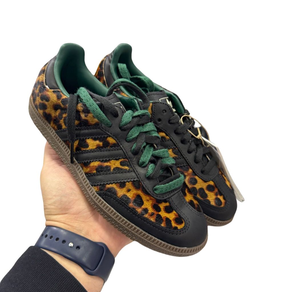 Adidas Samba OG Black Green Leopard JI2735