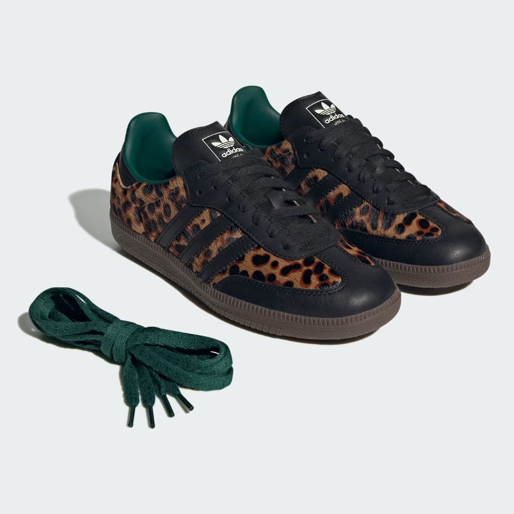 Adidas Samba OG Black Green Leopard JI2735 – Gagliotta