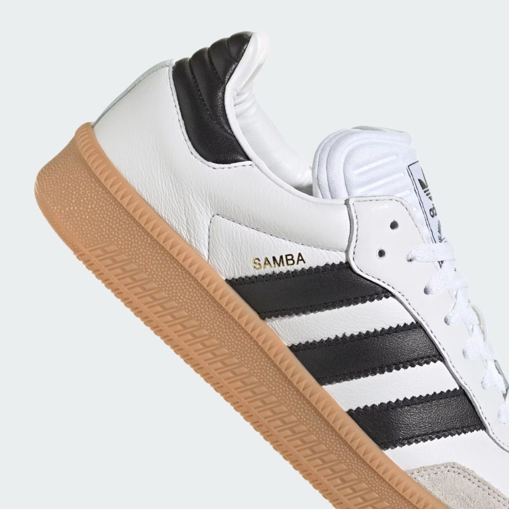 Adidas samba white black gum online