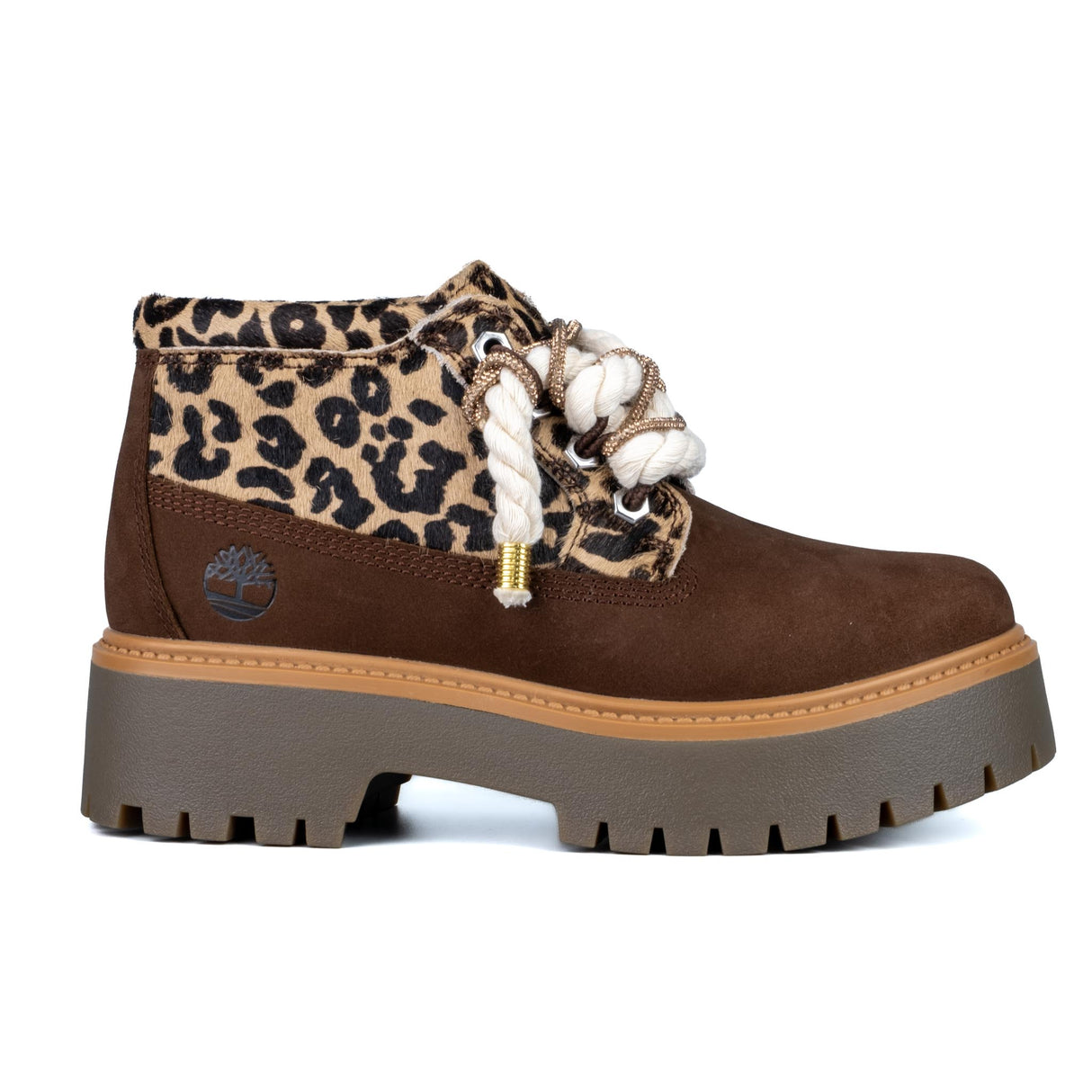 Timberland Stivaletto Platform Stone Street Marrone Corda Beige e Brillantini TB0A43RR EM5