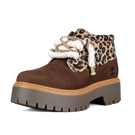 Timberland Stivaletto Platform Stone Street Marrone Corda Beige e Brillantini TB0A43RR EM5