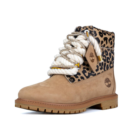Timberland Stivaletto Premium Beige/Leopardo Corda Beige e Brillantini TB0A5M5N EN3