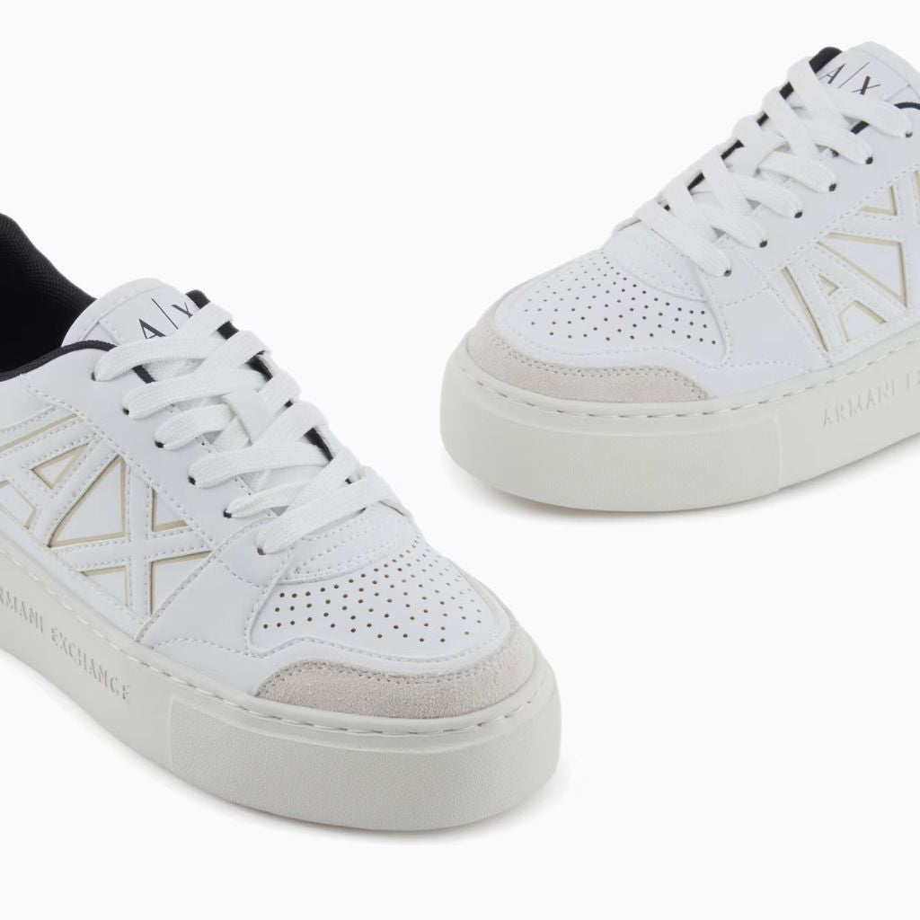 Armani Exchange Sneakers Bianco/Oro XDX147XV830 T782