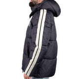 ICON Giubbotto Nero Bande Laterali ICUF2W6J013