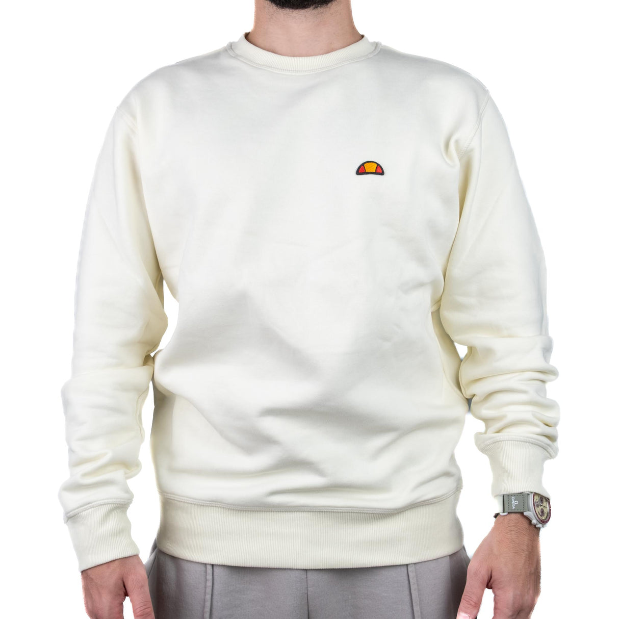 Ellesse Felpa Girocollo Panna Ehm251w25 002B