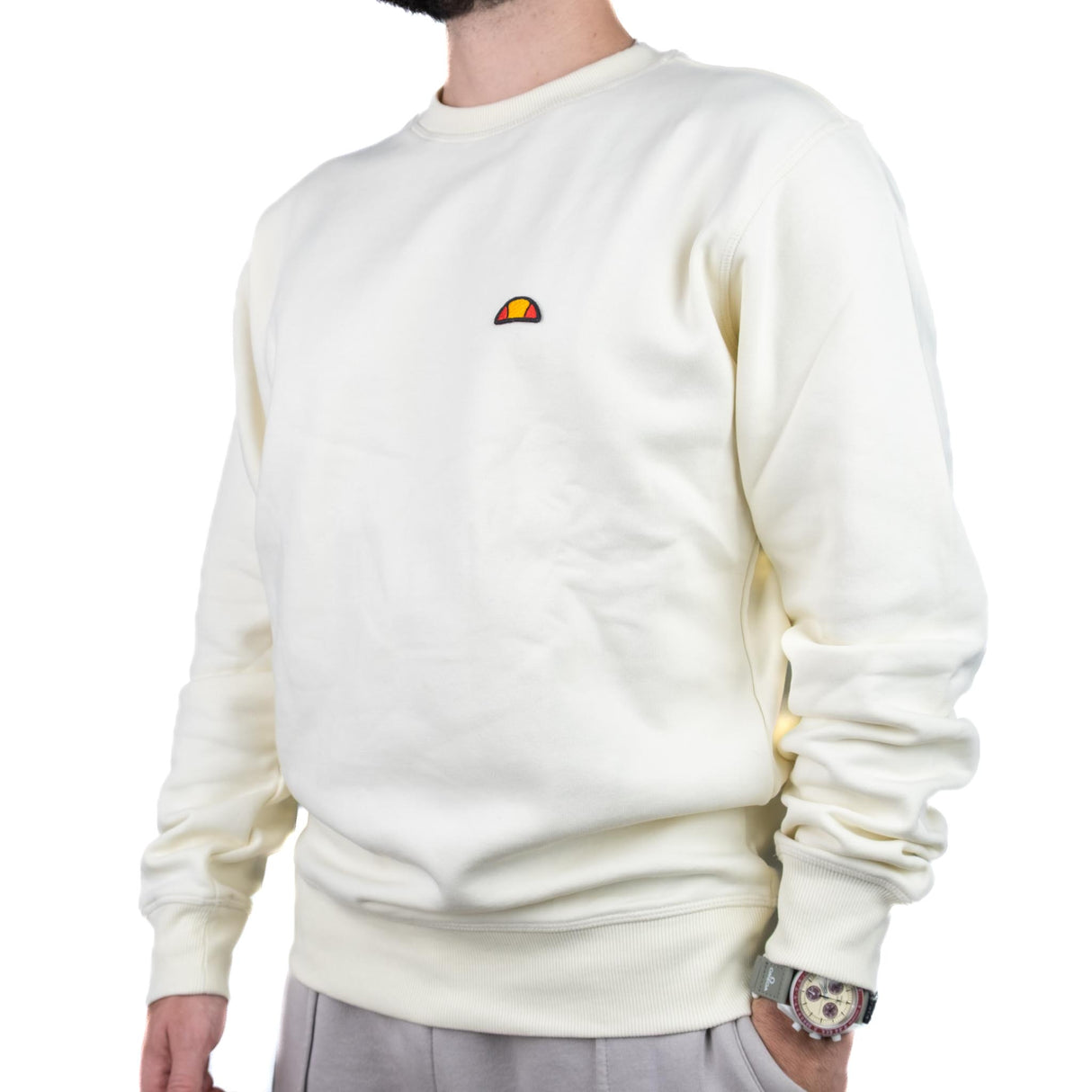 Ellesse Felpa Girocollo Panna Ehm251w25 002B