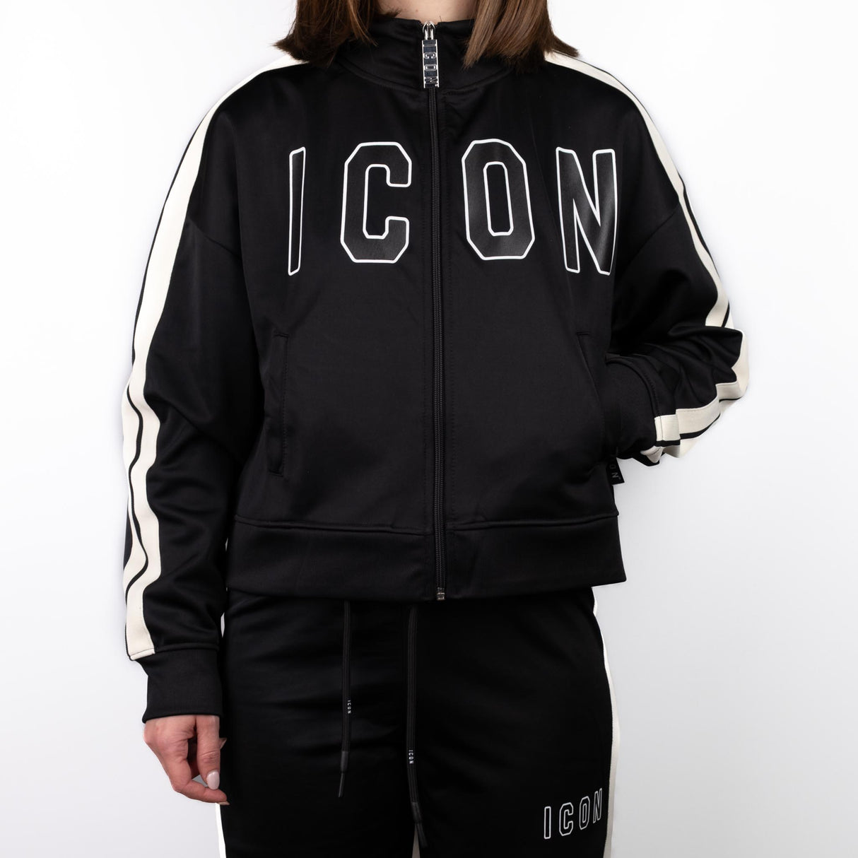 ICON Felpa Zip Nero ICDF2W6F016