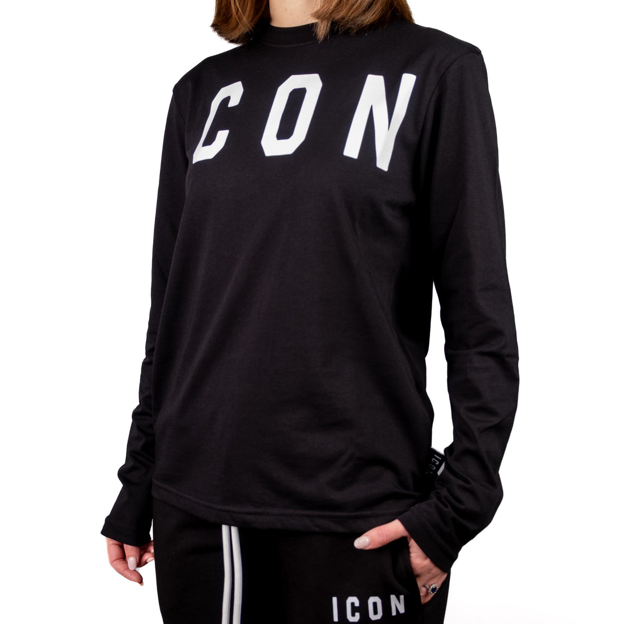 ICON Maglia Manica Lunga Nero ICDF2W6M001