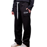 ICON Pantalone Largo Nero ICDF2W6P001