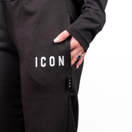 ICON Pantalone Largo Nero ICDF2W6P001