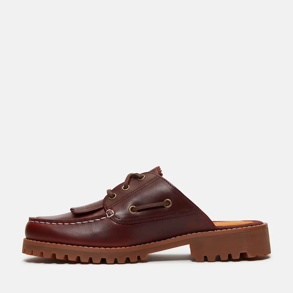 Sabot mule Timberland Authentic Bordeaux donna - pelle premium e fodera ReBOTL riciclata