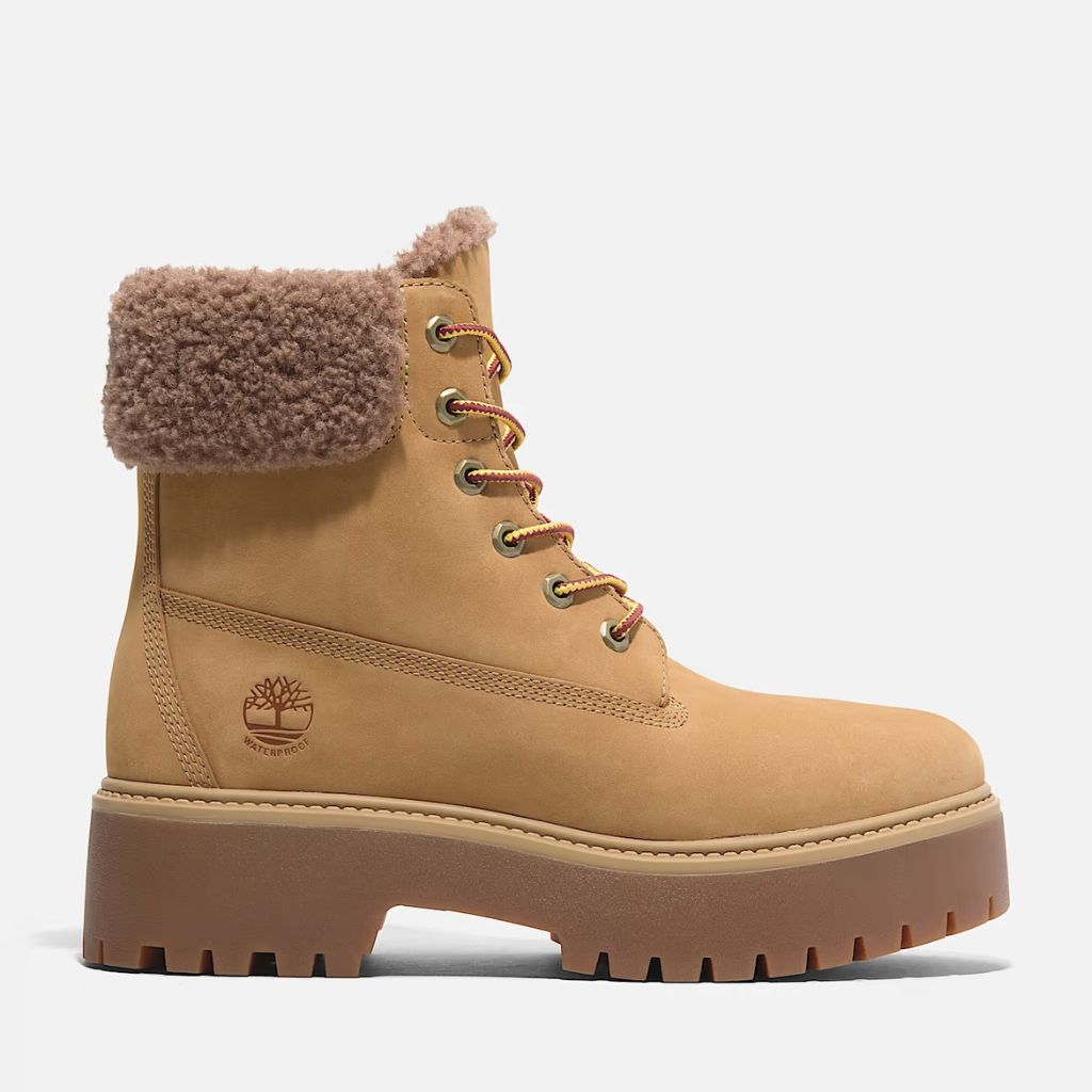 Timberland Stivaletto Platform Pelliccia Giallo TB0A2PU6 754