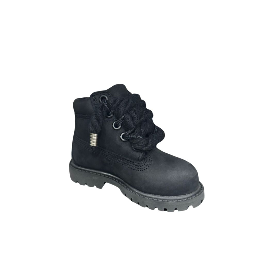 Timberland Stivaletti Stringati Kids Nero Corda Nero TB112807 001 