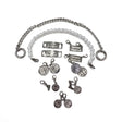 Kit Fai Da Te Timberland: catena, filo di perle, placchette Stone Street e charms argento