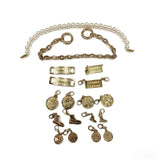 Kit Fai Da Te Timberland: catena, filo di perle, placchette Stone Street e charms oro