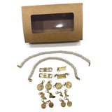 Kit Perle e Charms Oro con la sua confezione