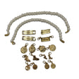 Kit Fai Da Te Timberland: due fili di perle, placchette Stone Street e charms oro