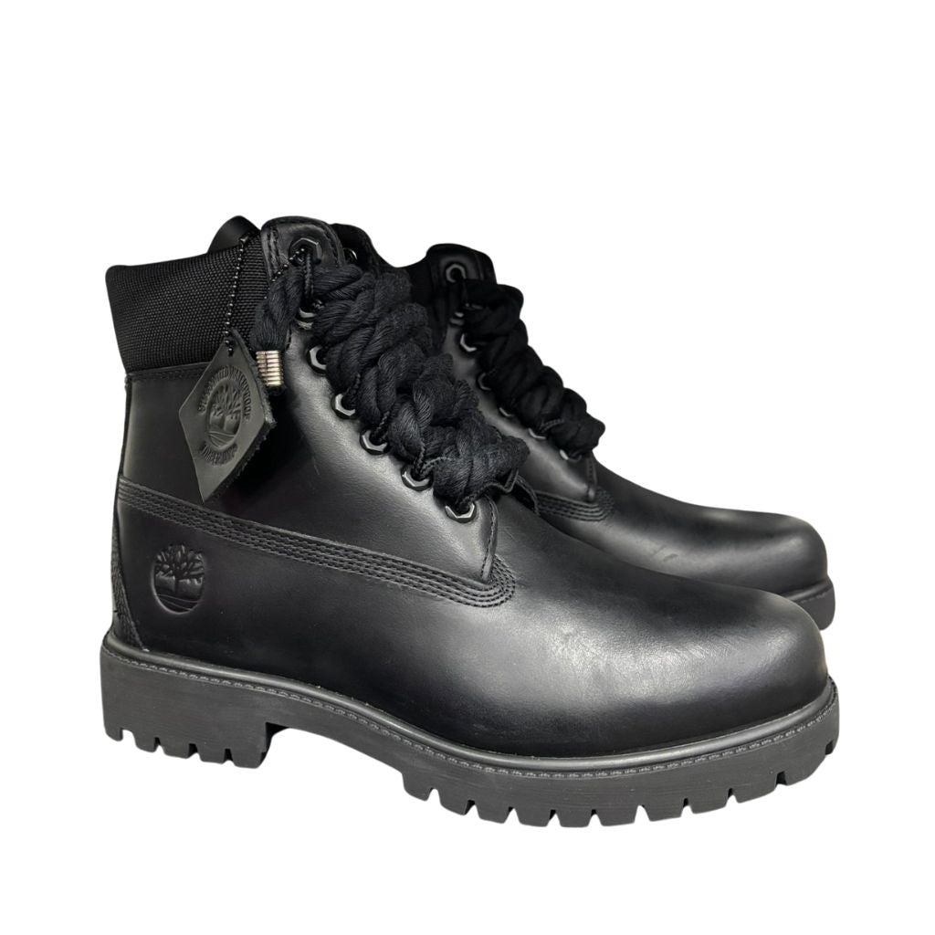 Timberland Stivaletto Stringato Heritage Pelle Nero Corda Nero TB0A41MW EL2