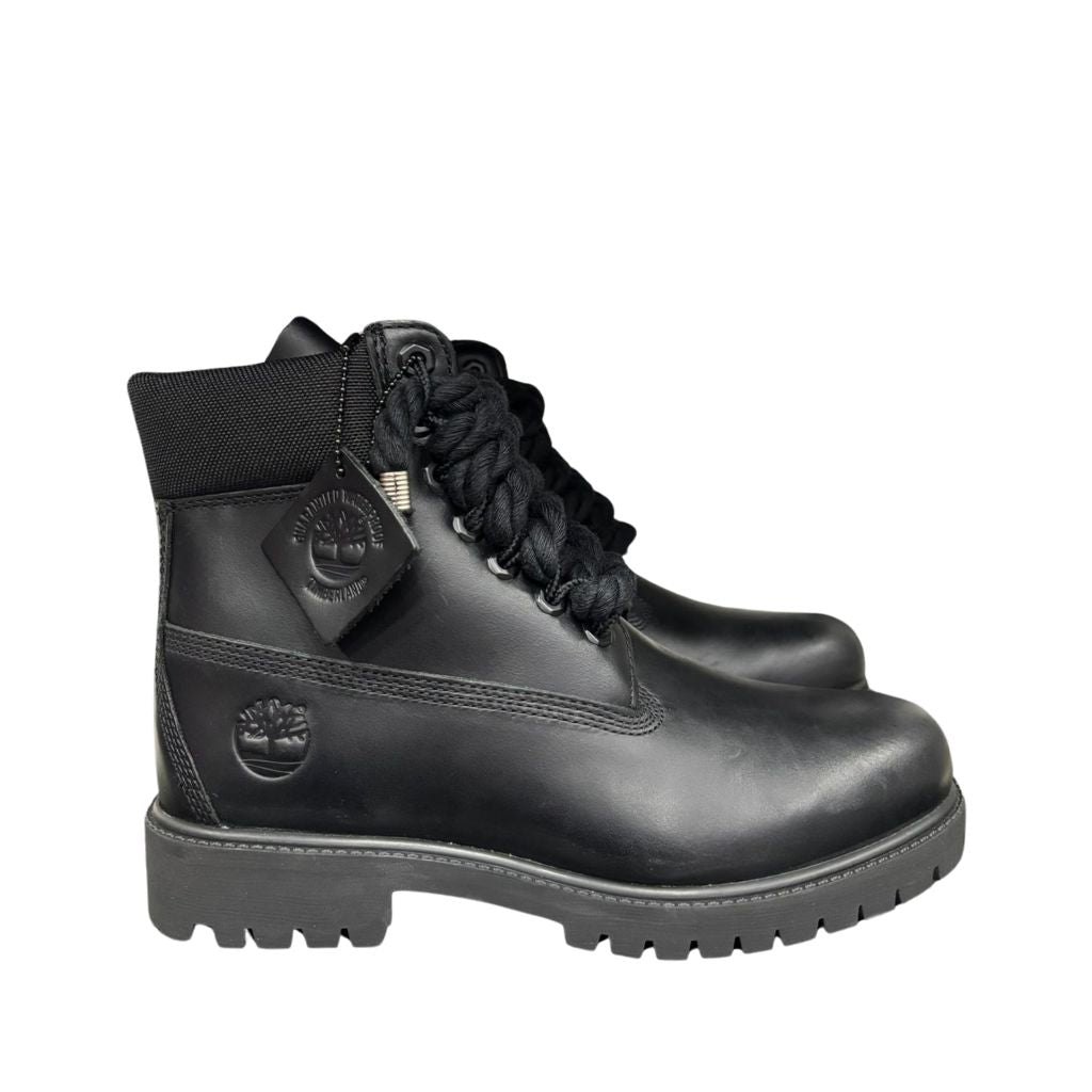 Timberland Stivaletto Stringato Heritage Pelle Nero Corda Nero TB0A41MW EL2