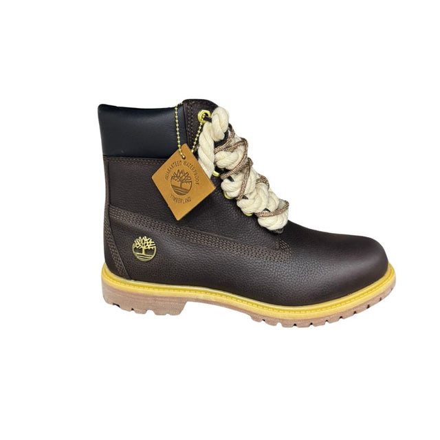 Timberland Stivaletto Premium Marrone Scuro Corda e Brillantini TB0A2HR8 EXU