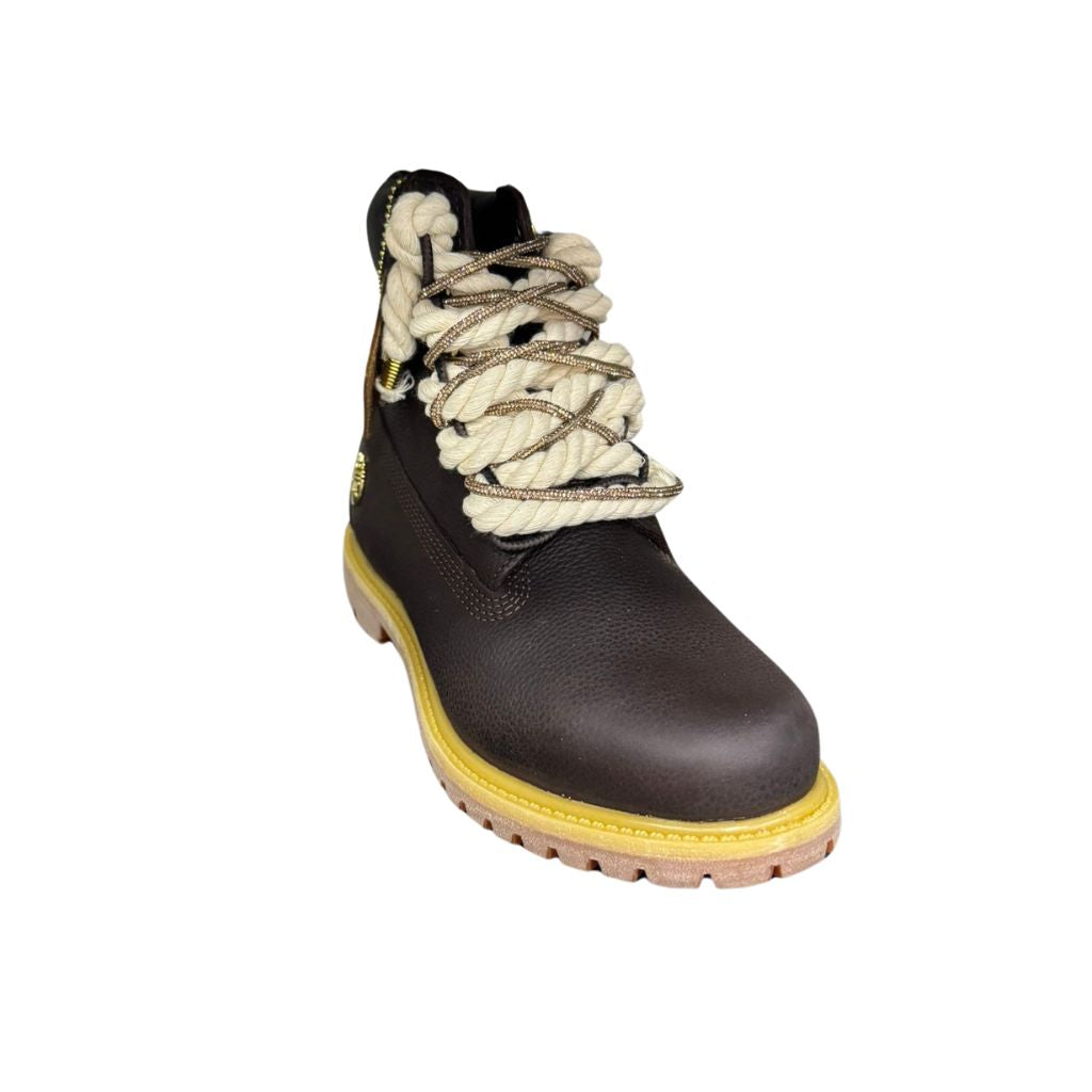 Timberland Stivaletto Premium Marrone Scuro Corda e Brillantini TB0A2HR8 EXU