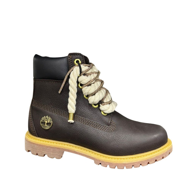 Timberland Stivaletto Premium Marrone Scuro Corda e Brillantini TB0A2HR8 EXU