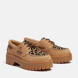 Timberland Scarpa da Barca Platform Stone Street Beige/Leopardo TB0A2GVF EN3