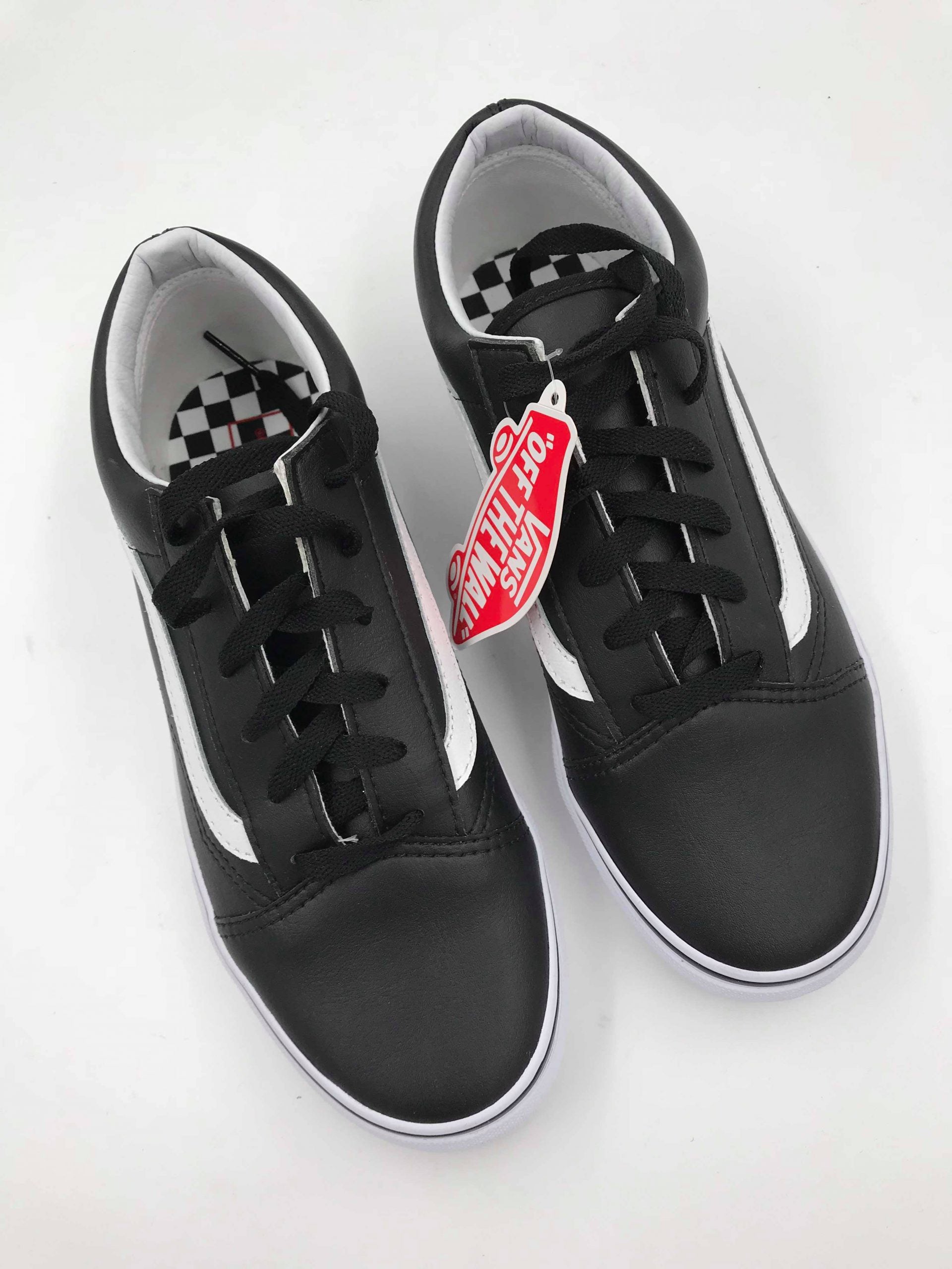 Vans basse clearance nere pelle