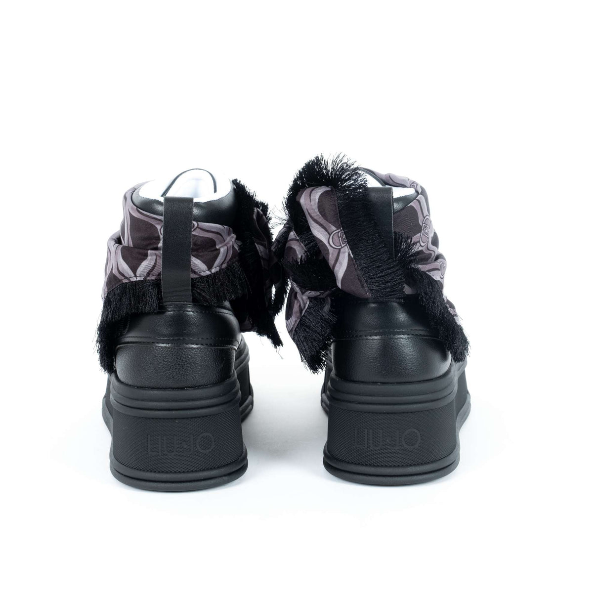 Liu Jo Selma 02 Sneakers Platform con Foulard Px216 Nero
