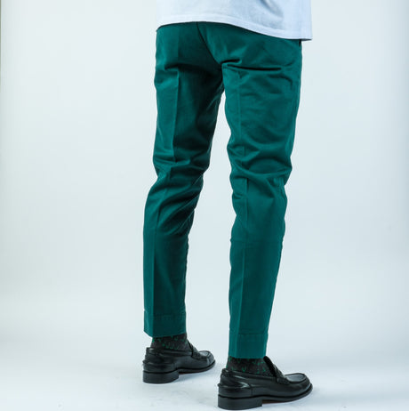 Bellini Milano Pantalone Capri Raso Cotone Verde Gucci