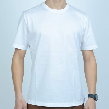 T-Shirt Pitone Filo Di Scozia Bianco