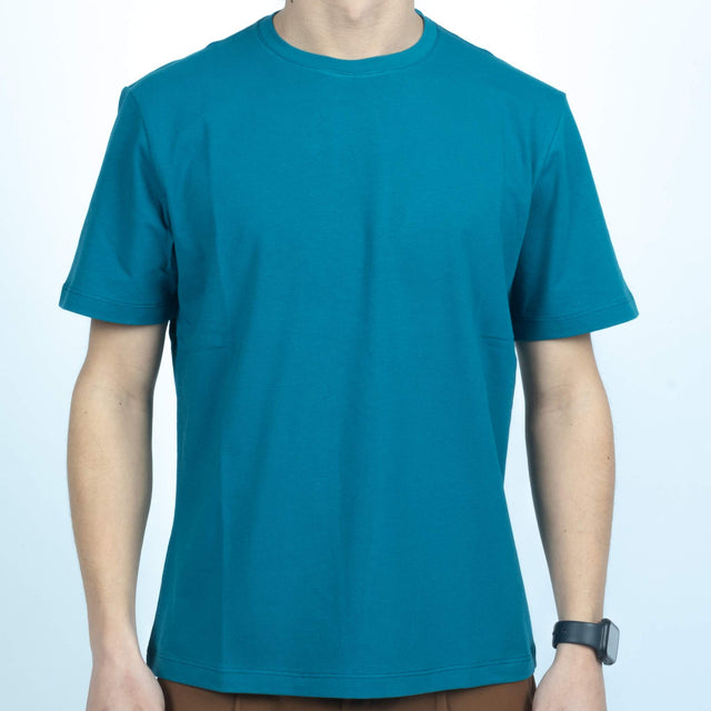 T-Shirt Pitone Basic Petrolio