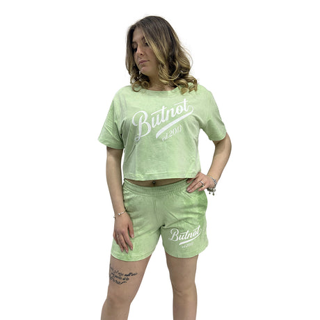 Butnot T-shirt Crop Firma Verde D739