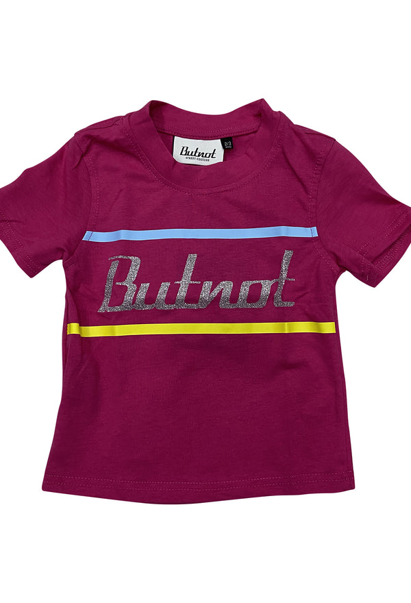 Butnot T-Shirt Linee Colors Fuxia Baby B802 445