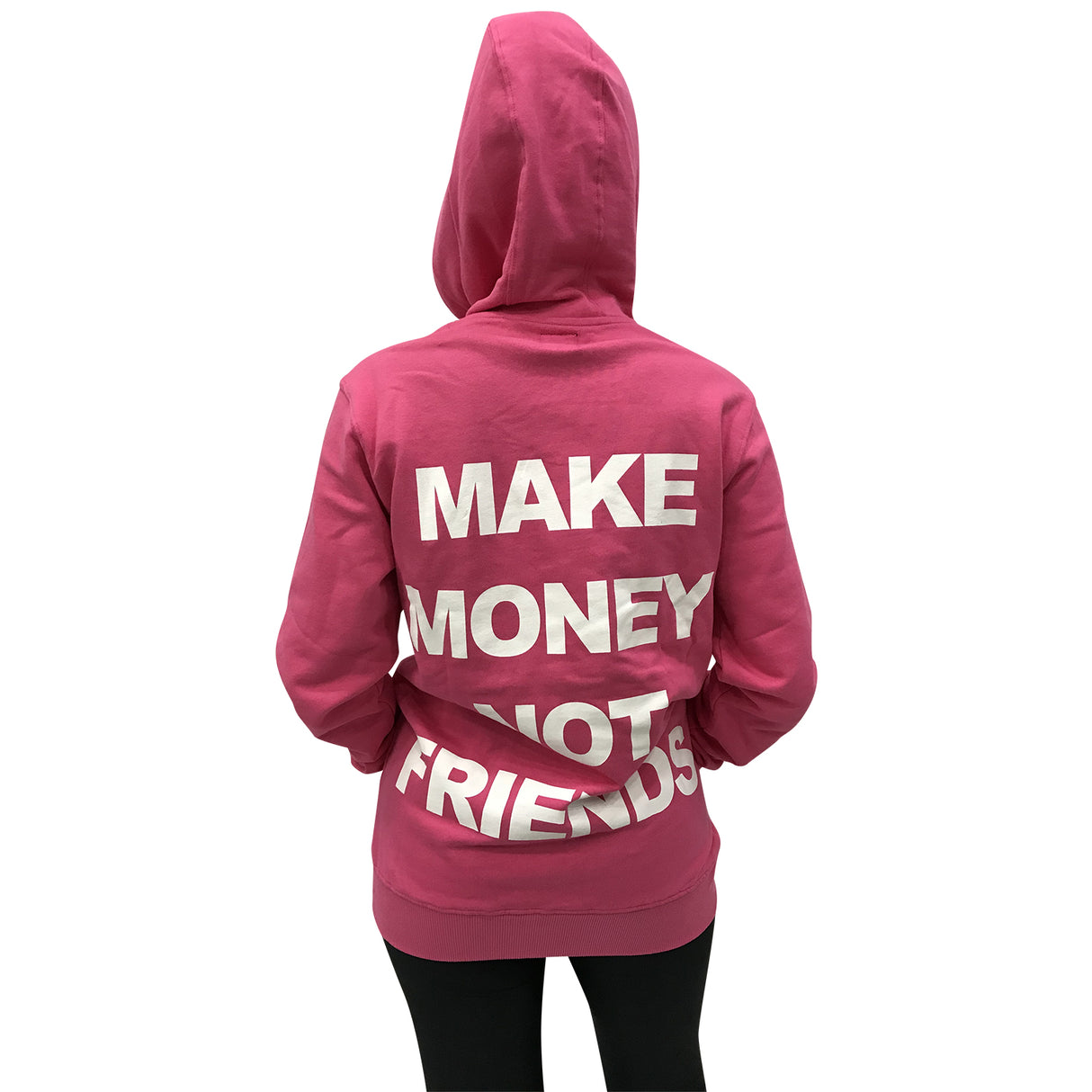 Make Money Not Friends Felpa Rosa Mu171060