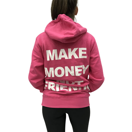 Make Money Not Friends Felpa Rosa Mu171060