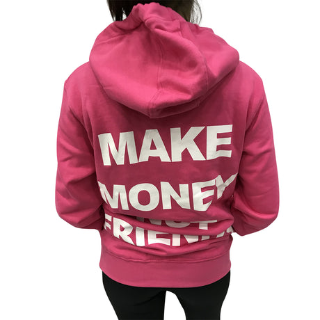 Make Money Not Friends Felpa Rosa Mu171060