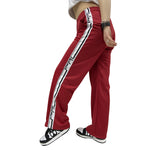 Butnot Pantalone a Zampa con Bande Laterali Rosso D700