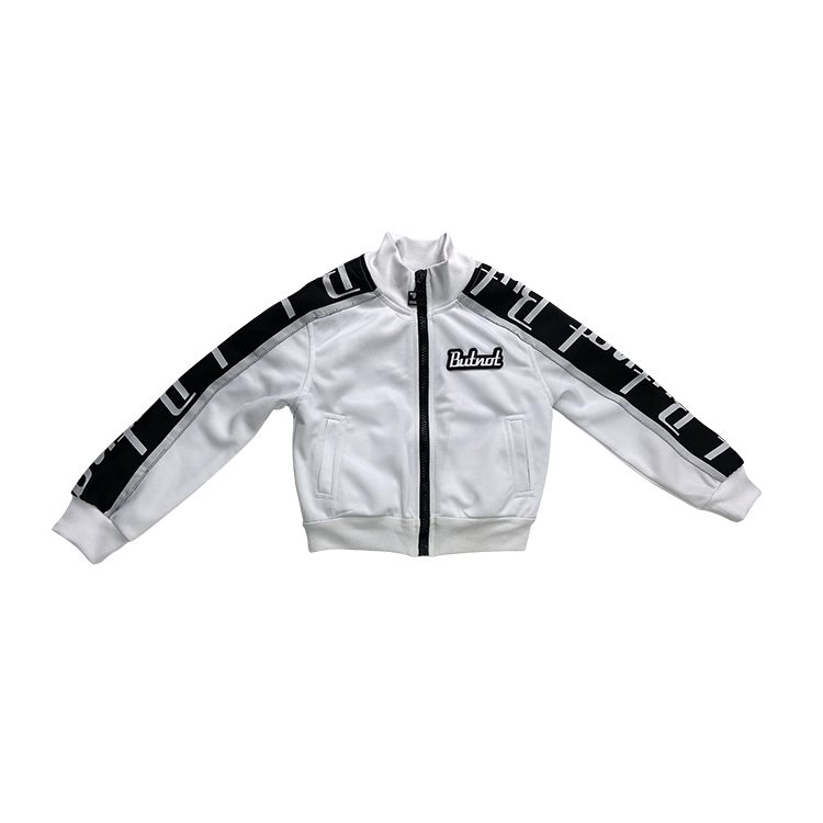 Butnot Giacca Tuta Banda Logo Bianco Baby B9113 400