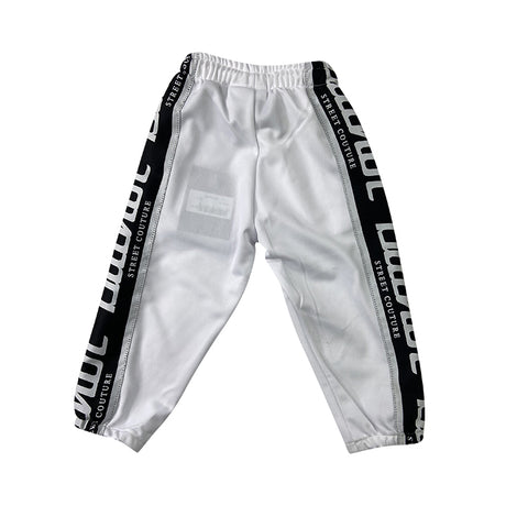 Butnot Pantalone Tuta Banda Logo Bianco Baby B9114 400